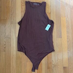 Abercrombie Elegant Brown Sleeveless Bodysuit